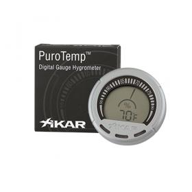 Xikar PuroTemp Digital Hygrometer – Silver
