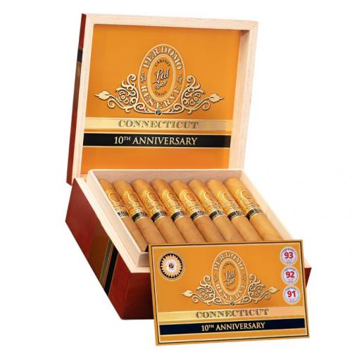 Perdomo 10th Anniversary Connecticut Robusto – Box of 25 Cigars