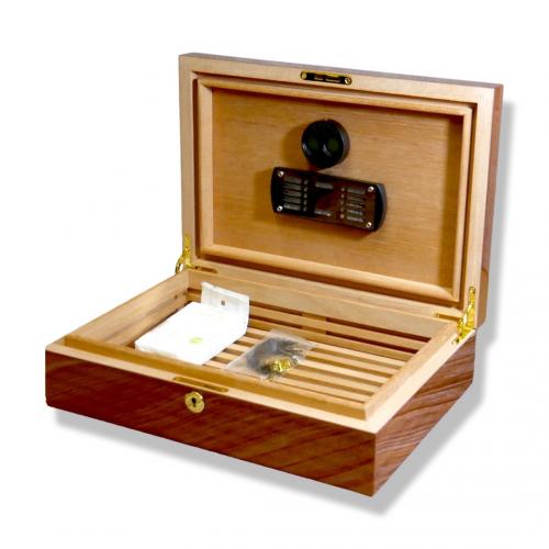 Cigarism Piano Finish Cedar Lined Humidor - Sapele - 30 Cigar Capacity