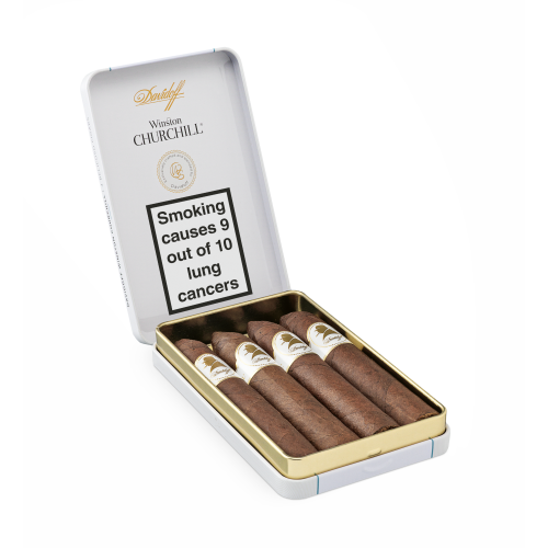 Davidoff Winston Churchill Traveller Belicoso Cigar - Tin of 4