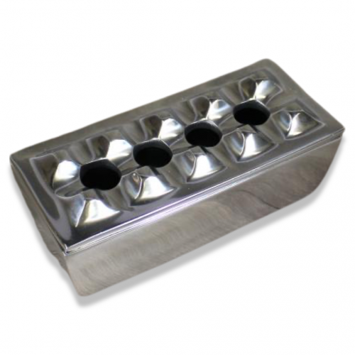 Aluminium 6 Position Square Cigar Ashtray