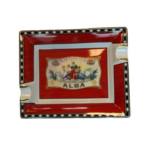 Elie Bleu Porcelain Cigar Ashtray - Alba Red