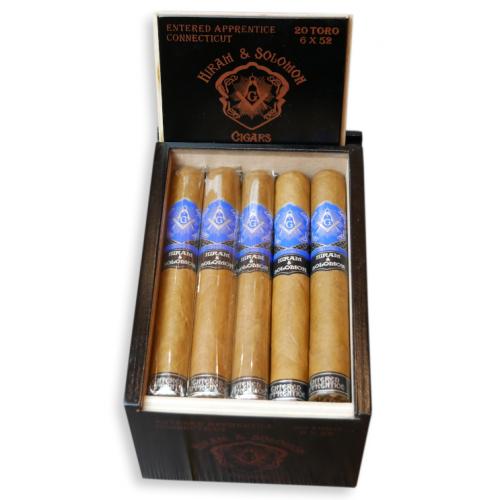Hiram and Solomon Entered Apprentice Toro – Box of 20 Cigars