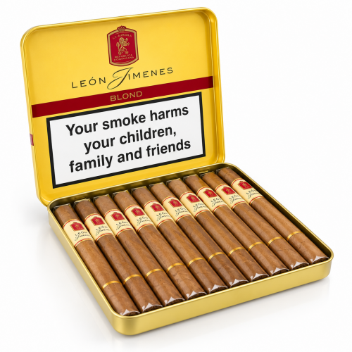 Leon Jimenes by La Aurora Petit Blond Coronet Cigar - Tin of 10
