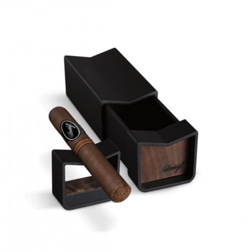 Davidoff Sliding Ashtray - Black and Wood