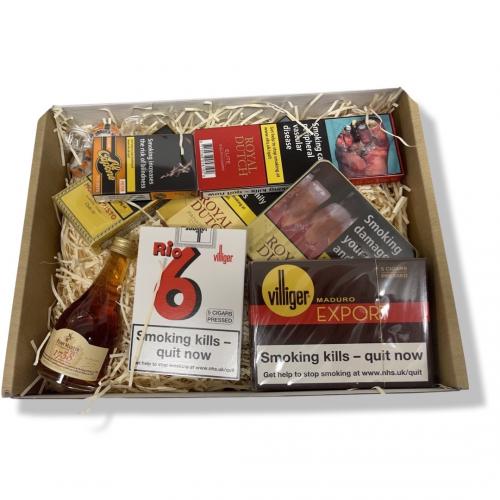 International Cigar & Cognac Sampler Gift Box - 43 Cigars