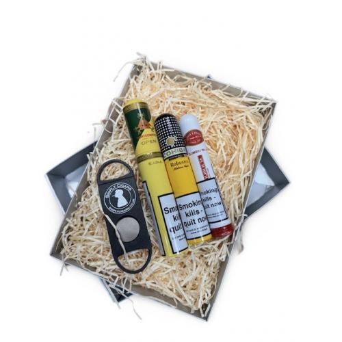 Cuban Selection Gift Box Sampler - 3 Cigars and Cutter