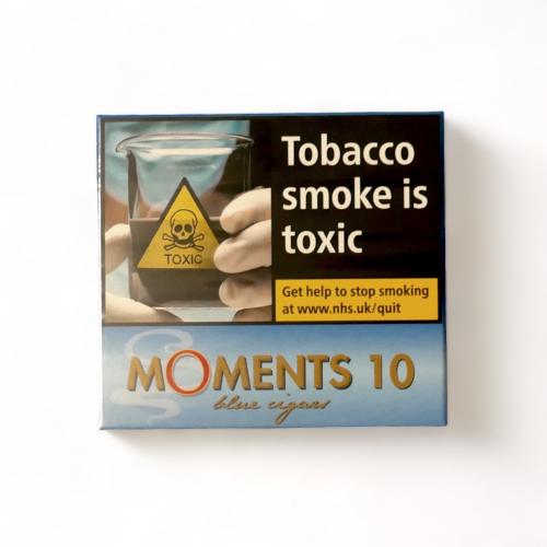 Moments Blue Miniature Cigars - Pack of 10