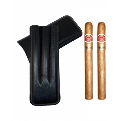 Romeo y Julieta Churchill Cigars & Leather Cigar Case