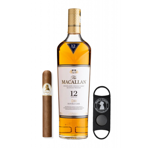 Macallan 12 Year Old and Davidoff Winston Churchill Petit Corona Sampler