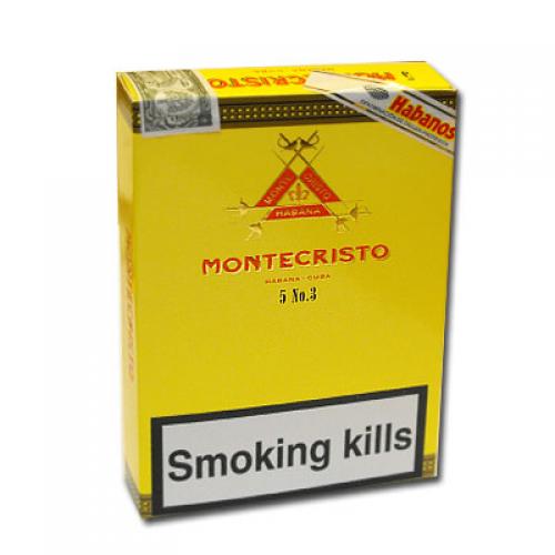 Montecristo No.3 Cigar – Pack of 5